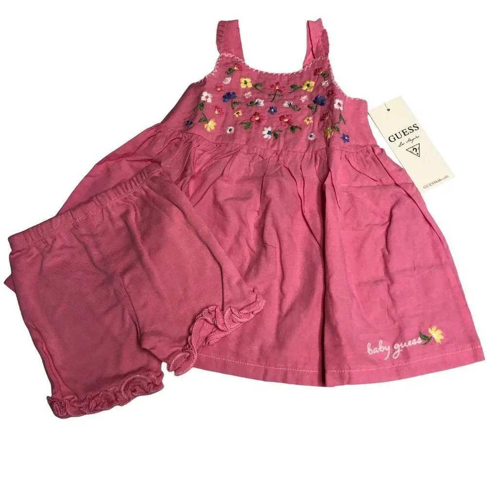 GUESS BABY GIRL TWO‎ PIECES SET OUTFIT 3-6 MOS NEW WITH TAG